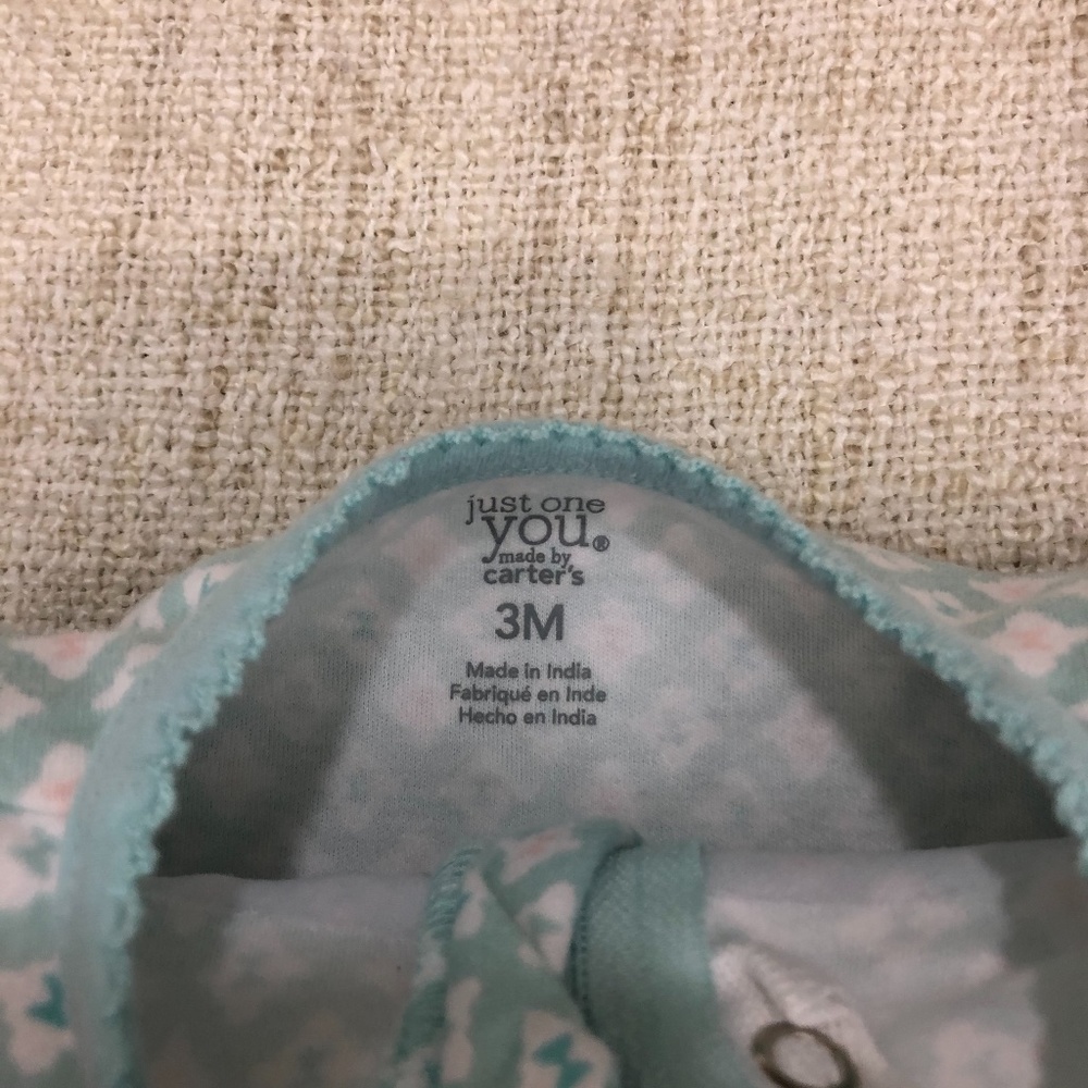Carter's Little Sister Footed Pajama 3M - Picture 4 of 6